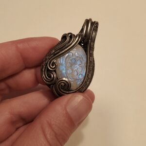 Moonstone Pendant--Beautiful Carved Moonstone
